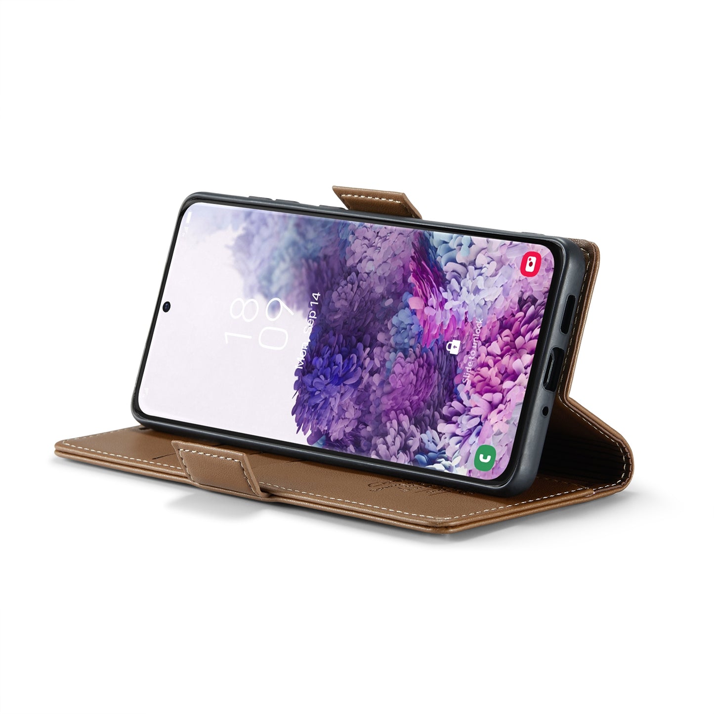 Samsung Galaxy S20 Leather Wallet Case - RFID Blocking, Stand Function, Card Slots