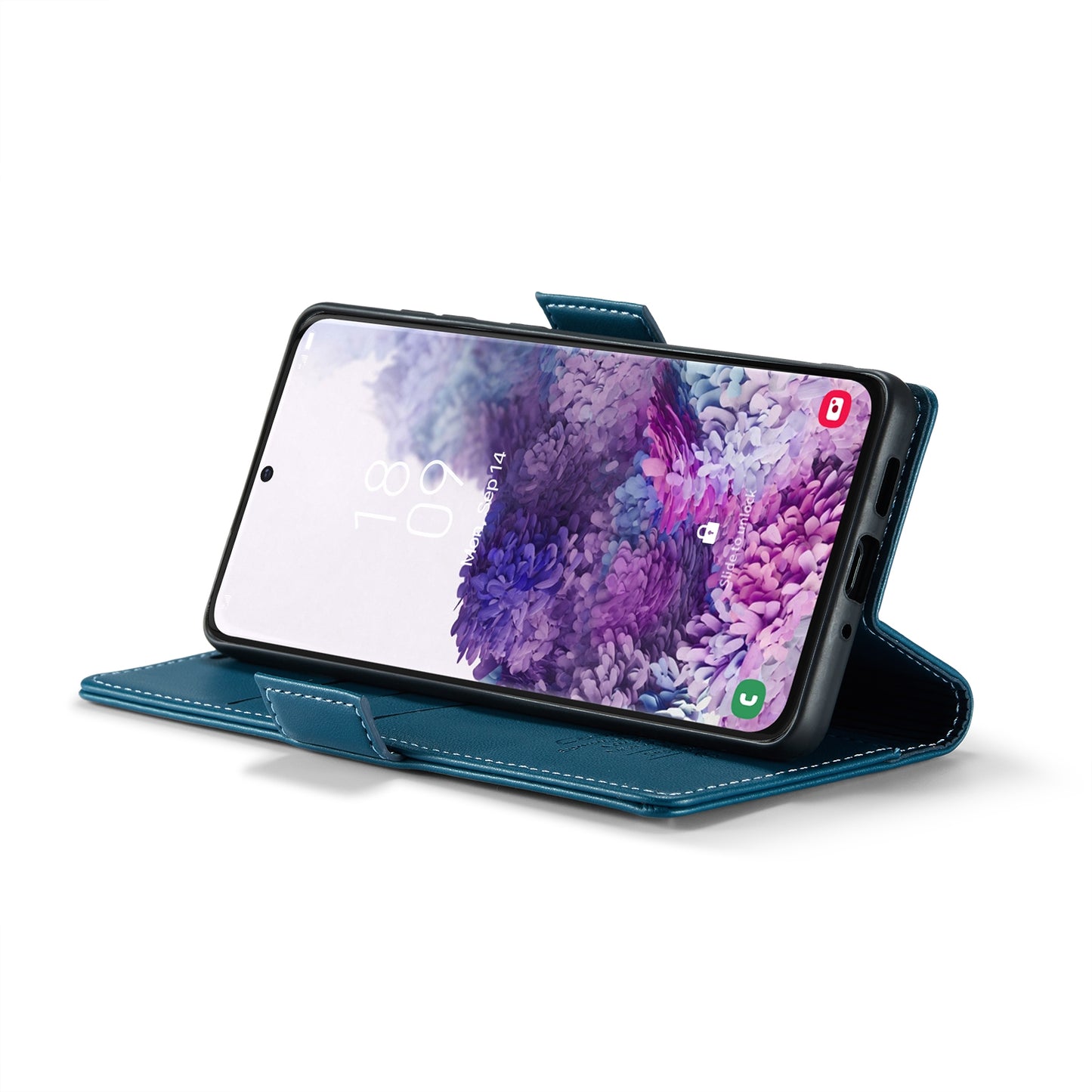 Samsung Galaxy S20 Leather Wallet Case - RFID Blocking, Stand Function, Card Slots