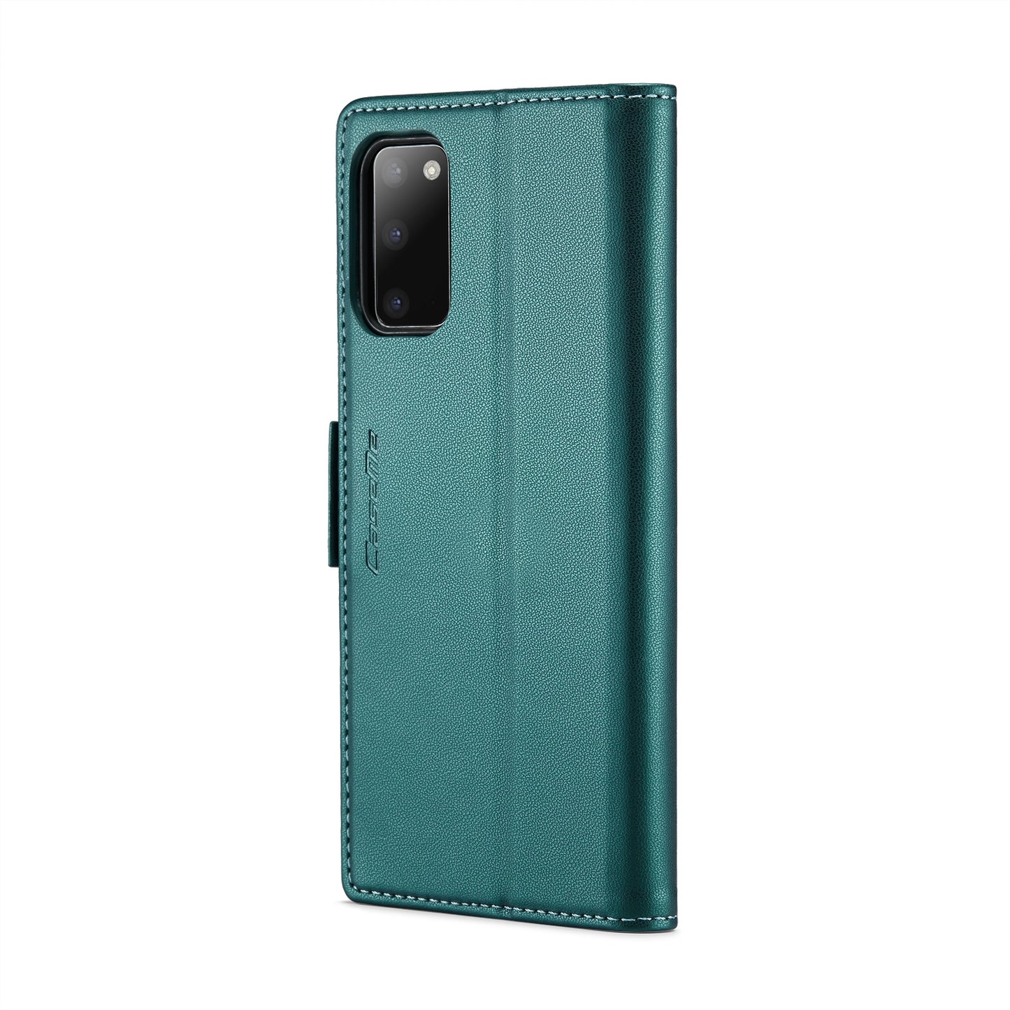 Samsung Galaxy S20 Leather Wallet Case - RFID Blocking, Stand Function, Card Slots