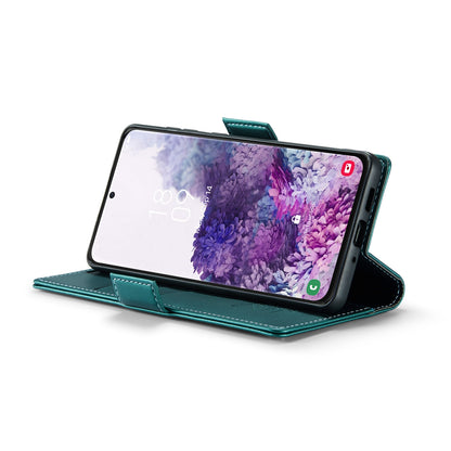 Samsung Galaxy S20 Leather Wallet Case - RFID Blocking, Stand Function, Card Slots