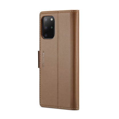 Samsung Galaxy S20+ Leather Wallet Case - RFID Blocking, Stand Function, Card Slots