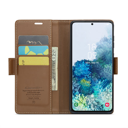 Samsung Galaxy S20+ Leather Wallet Case - RFID Blocking, Stand Function, Card Slots