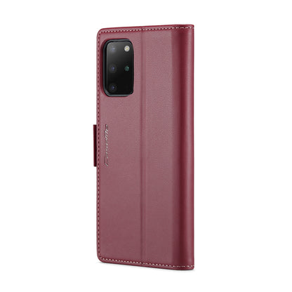 Samsung Galaxy S20+ Leather Wallet Case - RFID Blocking, Stand Function, Card Slots