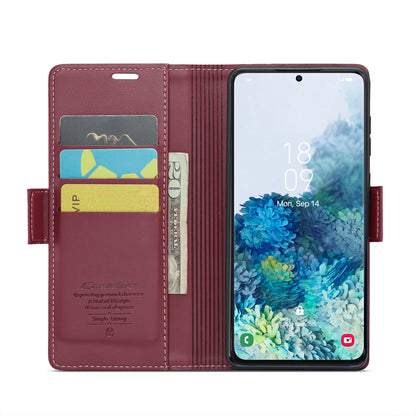 Samsung Galaxy S20+ Leather Wallet Case - RFID Blocking, Stand Function, Card Slots