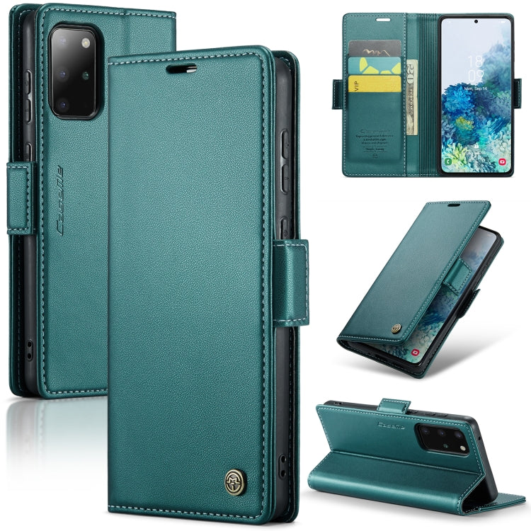 Samsung Galaxy S20+ Leather Wallet Case - RFID Blocking, Stand Function, Card Slots