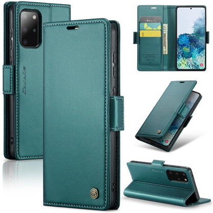 Samsung Galaxy S20+ Leather Wallet Case - RFID Blocking, Stand Function, Card Slots