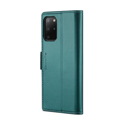 Samsung Galaxy S20+ Leather Wallet Case - RFID Blocking, Stand Function, Card Slots