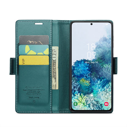 Samsung Galaxy S20+ Leather Wallet Case - RFID Blocking, Stand Function, Card Slots