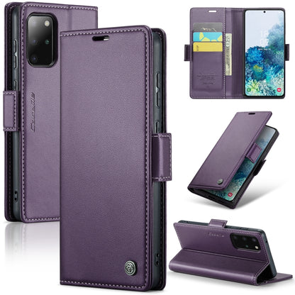 Samsung Galaxy S20+ Leather Wallet Case - RFID Blocking, Stand Function, Card Slots
