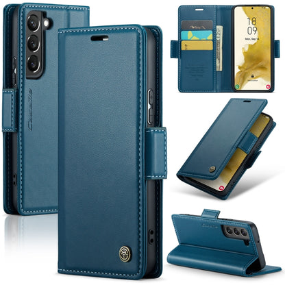 Samsung Galaxy S22 5G Leather Wallet Case - RFID Blocking, Stand Function, Card Slots