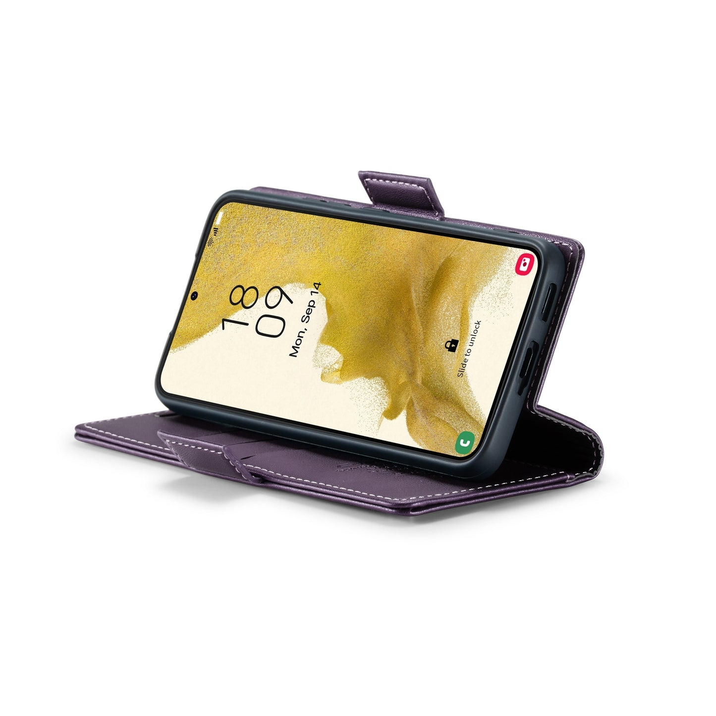 Samsung Galaxy S22 5G Leather Wallet Case - RFID Blocking, Stand Function, Card Slots