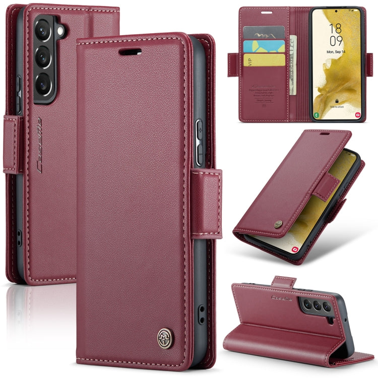Samsung Galaxy S22+ 5G Leather Wallet Case - RFID Blocking, Stand Function, Card Slots