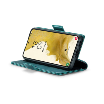Samsung Galaxy S22+ 5G Leather Wallet Case - RFID Blocking, Stand Function, Card Slots