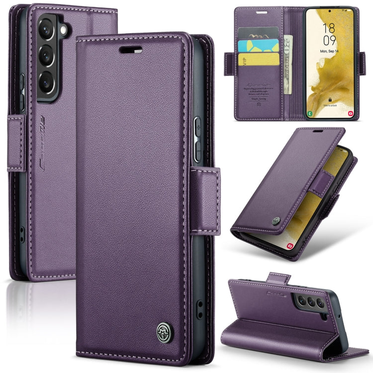 Samsung Galaxy S22+ 5G Leather Wallet Case - RFID Blocking, Stand Function, Card Slots
