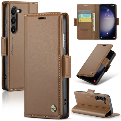 Samsung Galaxy S23 5G Leather Wallet Case - RFID Blocking, Stand Function, Card Slots