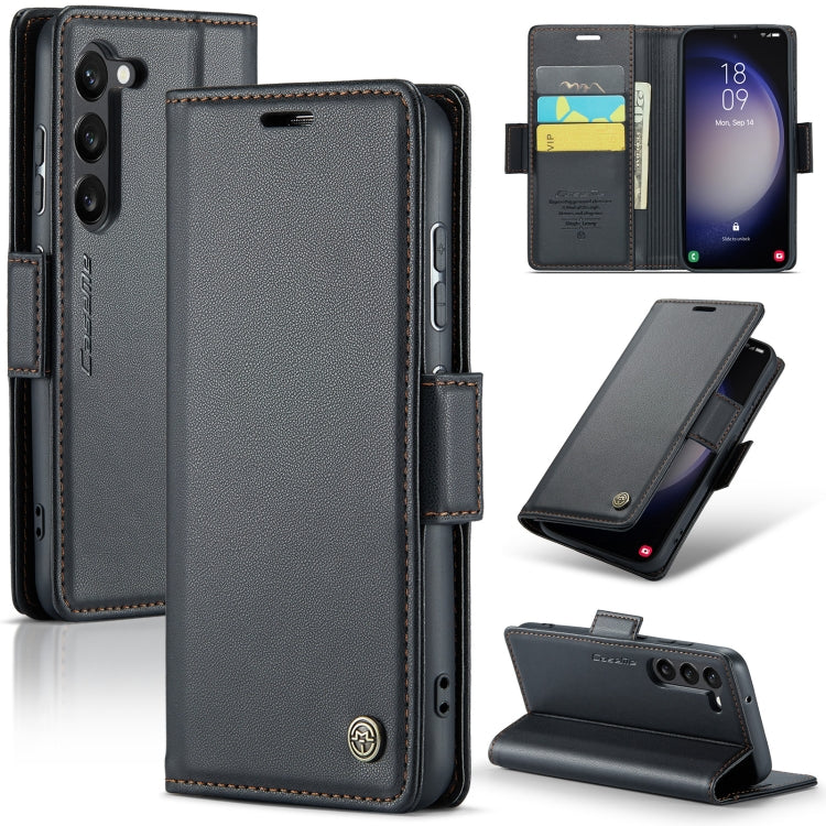 Samsung Galaxy S23+ 5G Leather Wallet Case - RFID Blocking, Stand Function, Card Slots