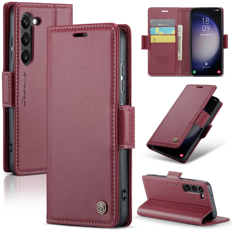 Samsung Galaxy S23+ 5G Leather Wallet Case - RFID Blocking, Stand Function, Card Slots
