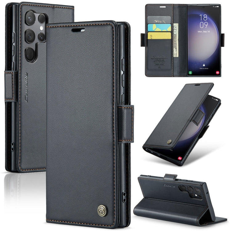 Samsung Galaxy S23 Ultra 5G Leather Wallet Case - RFID Blocking, Stand Function, Card Slots