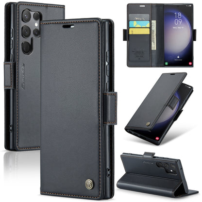 Samsung Galaxy S23 Ultra 5G Leather Wallet Case - RFID Blocking, Stand Function, Card Slots