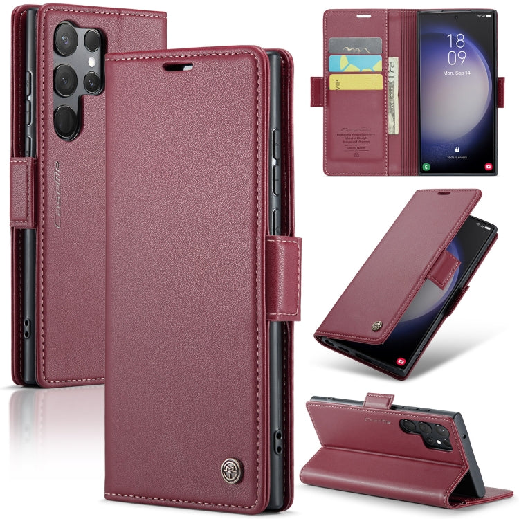 Samsung Galaxy S23 Ultra 5G Leather Wallet Case - RFID Blocking, Stand Function, Card Slots