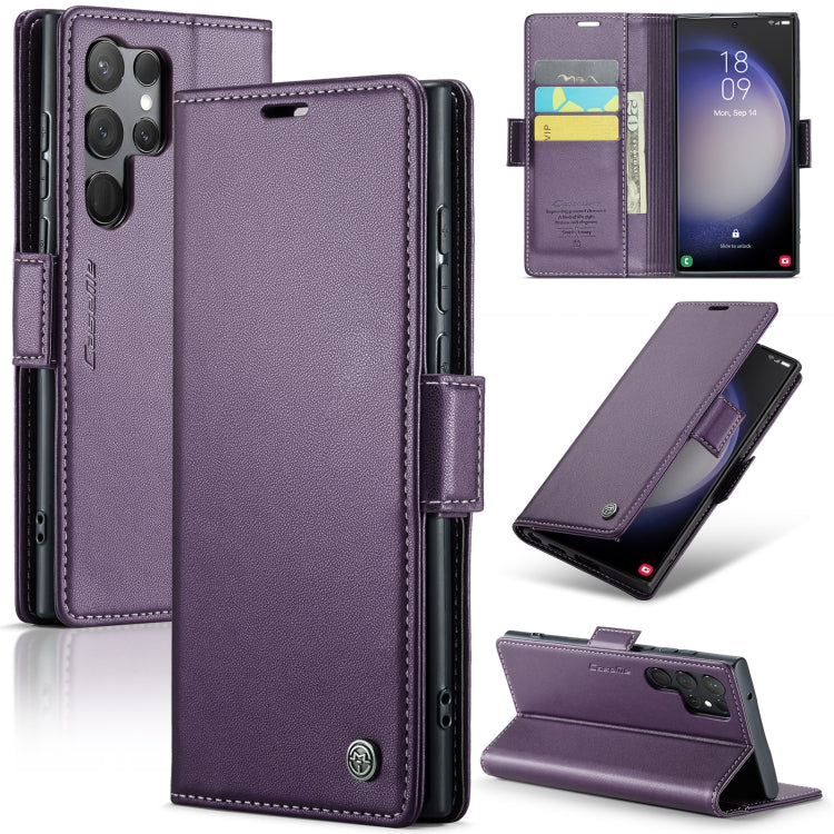 Samsung Galaxy S23 Ultra 5G Leather Wallet Case - RFID Blocking, Stand Function, Card Slots