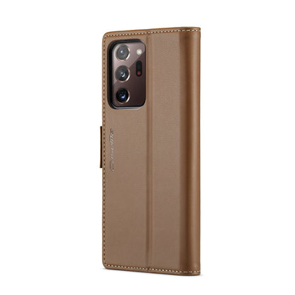 Samsung Galaxy Note20 Ultra Leather Wallet Case - RFID Blocking, Stand Function, Card Slots