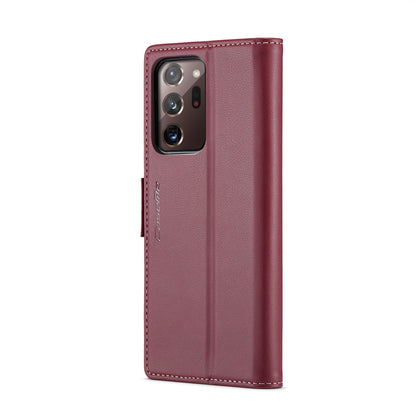 Samsung Galaxy Note20 Ultra Leather Wallet Case - RFID Blocking, Stand Function, Card Slots