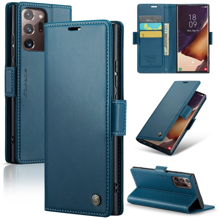 Samsung Galaxy Note20 Ultra Leather Wallet Case - RFID Blocking, Stand Function, Card Slots