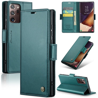 Samsung Galaxy Note20 Ultra Leather Wallet Case - RFID Blocking, Stand Function, Card Slots