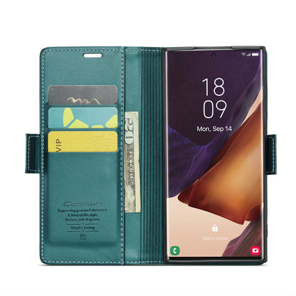 Samsung Galaxy Note20 Ultra Leather Wallet Case - RFID Blocking, Stand Function, Card Slots