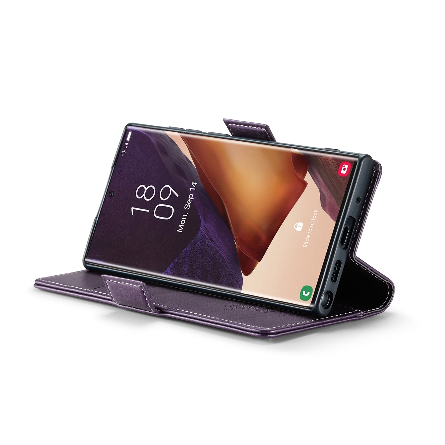 Samsung Galaxy Note20 Ultra Leather Wallet Case - RFID Blocking, Stand Function, Card Slots
