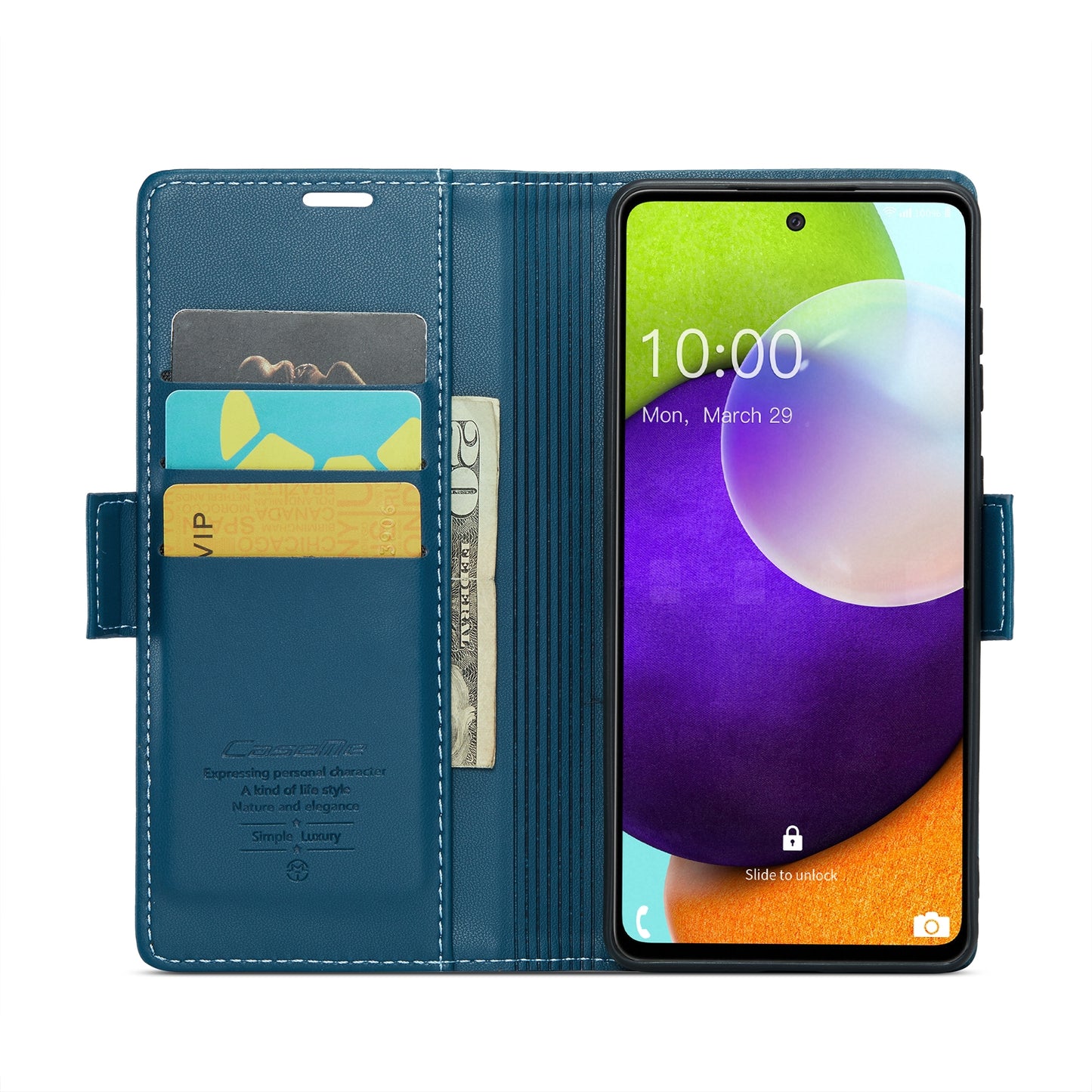 Samsung Galaxy A52/A52s 5g Leather Wallet Case - RFID Blocking, Stand Function, Card Slots