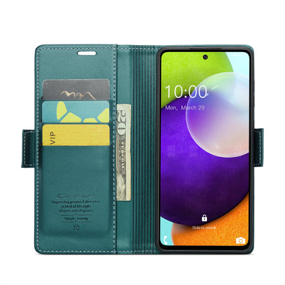 Samsung Galaxy A52/A52s 5g Leather Wallet Case - RFID Blocking, Stand Function, Card Slots