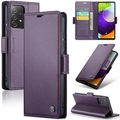 Samsung Galaxy A52/A52s 5g Leather Wallet Case - RFID Blocking, Stand Function, Card Slots