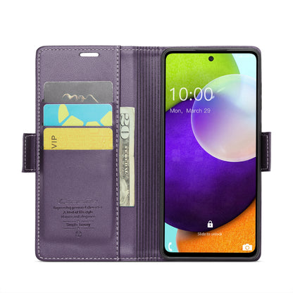 Samsung Galaxy A52/A52s 5g Leather Wallet Case - RFID Blocking, Stand Function, Card Slots