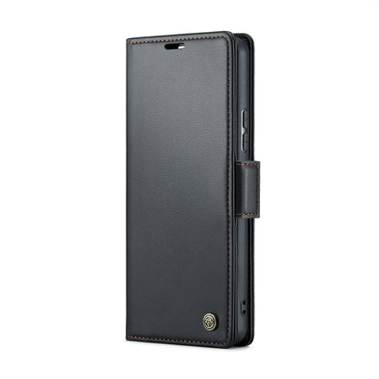 Samsung Galaxy A53 Leather Wallet Case - RFID Blocking, Stand Function, Card Slots