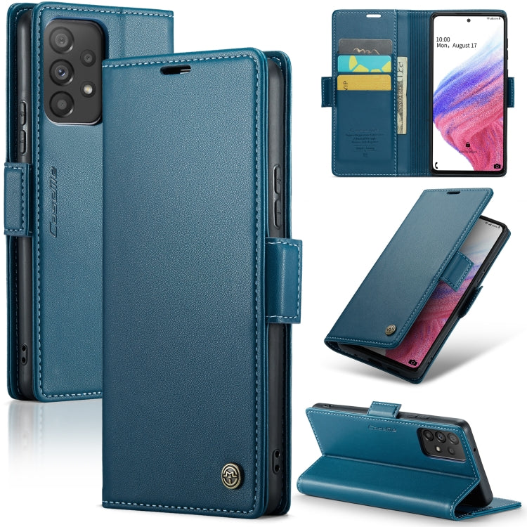 Samsung Galaxy A53 Leather Wallet Case - RFID Blocking, Stand Function, Card Slots
