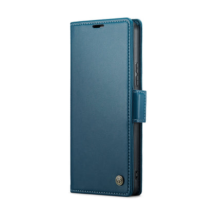 Samsung Galaxy A53 Leather Wallet Case - RFID Blocking, Stand Function, Card Slots