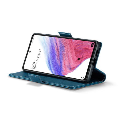Samsung Galaxy A53 Leather Wallet Case - RFID Blocking, Stand Function, Card Slots