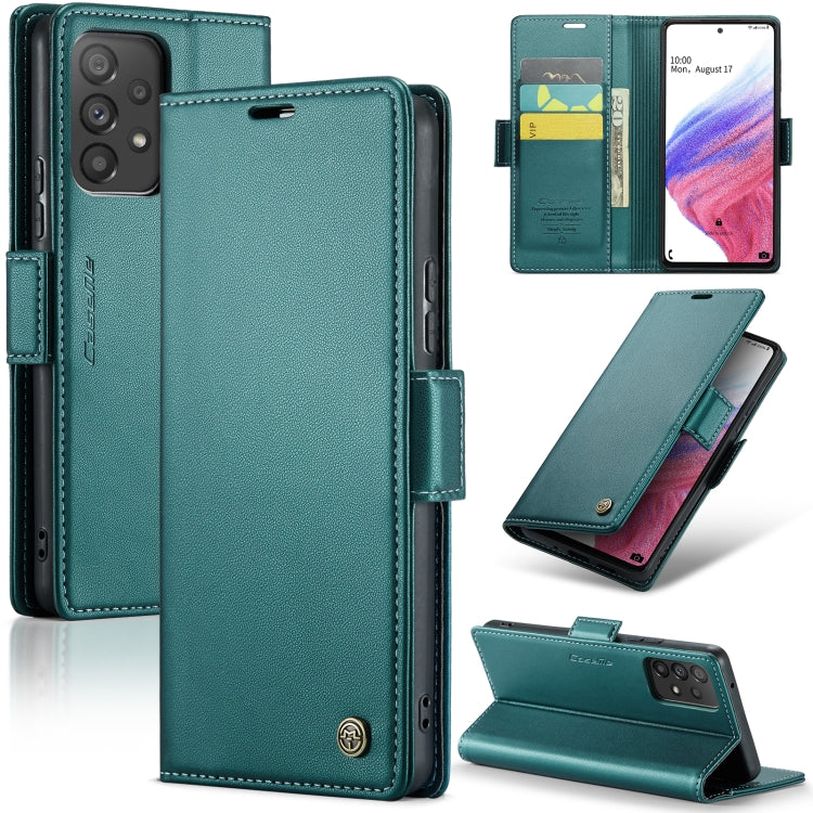 Samsung Galaxy A53 Leather Wallet Case - RFID Blocking, Stand Function, Card Slots