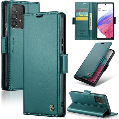 Samsung Galaxy A53 Leather Wallet Case - RFID Blocking, Stand Function, Card Slots