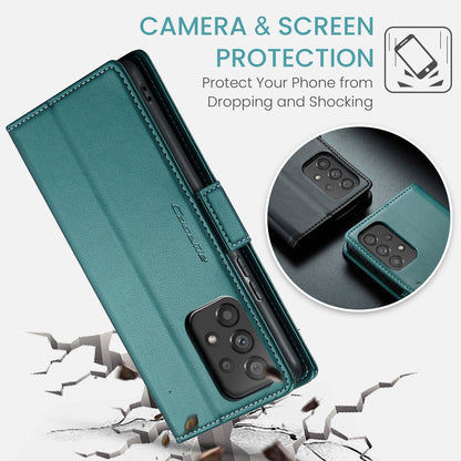 Samsung Galaxy A53 Leather Wallet Case - RFID Blocking, Stand Function, Card Slots