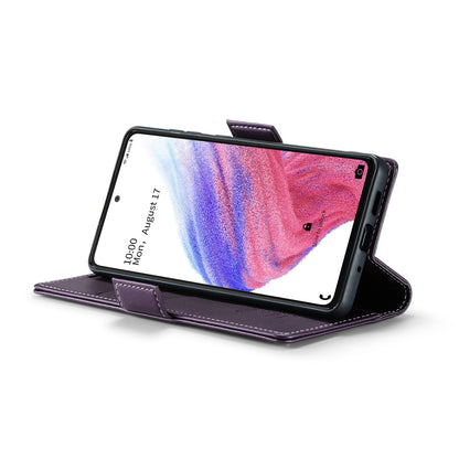 Samsung Galaxy A53 Leather Wallet Case - RFID Blocking, Stand Function, Card Slots