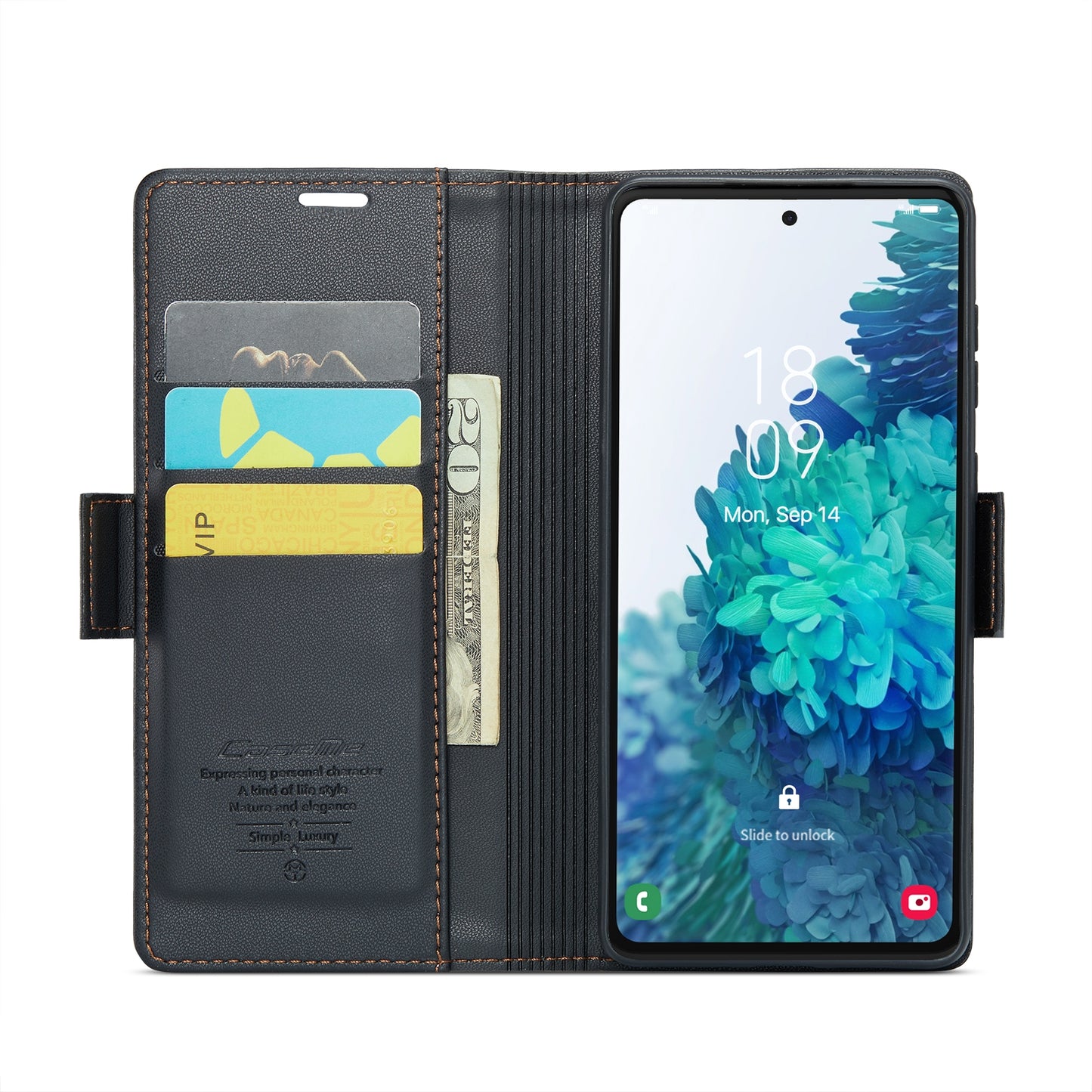 Samsung Galaxy S20 FE Leather Wallet Case - RFID Blocking, Stand Function, Card Slots