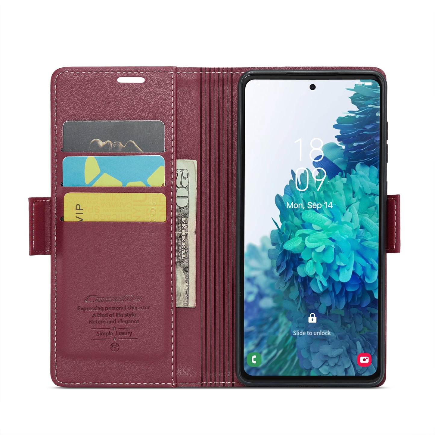 Samsung Galaxy S20 FE Leather Wallet Case - RFID Blocking, Stand Function, Card Slots