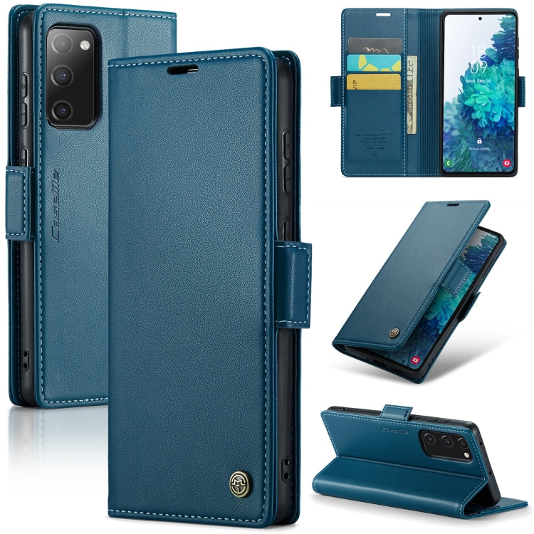 Samsung Galaxy S20 FE Leather Wallet Case - RFID Blocking, Stand Function, Card Slots