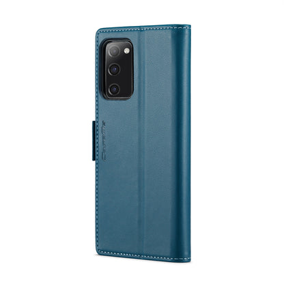 Samsung Galaxy S20 FE Leather Wallet Case - RFID Blocking, Stand Function, Card Slots