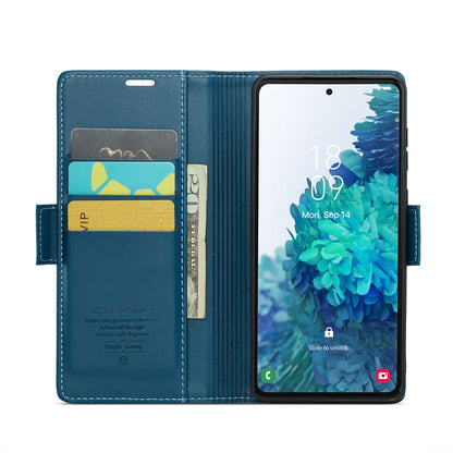 Samsung Galaxy S20 FE Leather Wallet Case - RFID Blocking, Stand Function, Card Slots