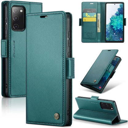 Samsung Galaxy S20 FE Leather Wallet Case - RFID Blocking, Stand Function, Card Slots