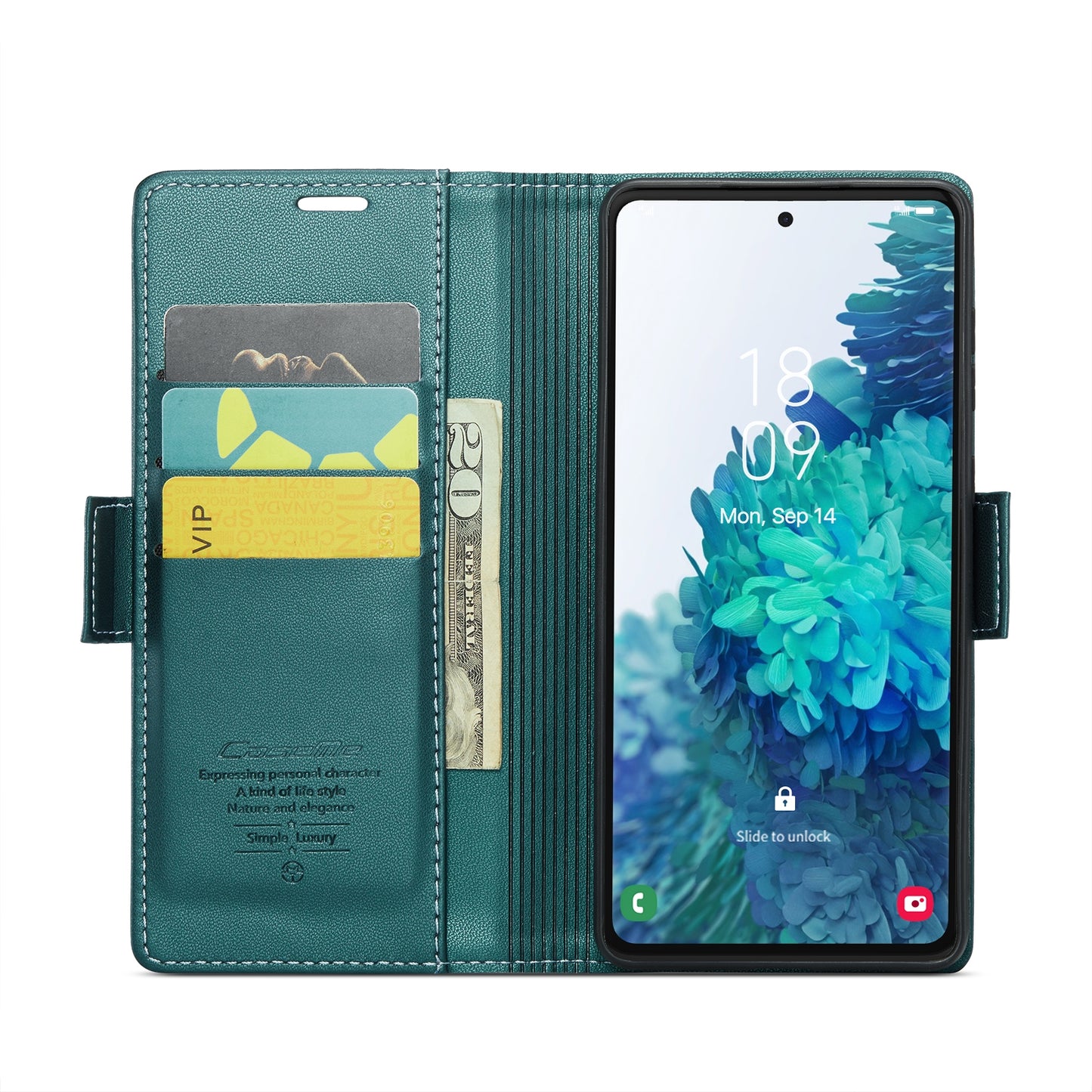 Samsung Galaxy S20 FE Leather Wallet Case - RFID Blocking, Stand Function, Card Slots